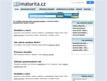 Tablet Screenshot of imaturita.cz